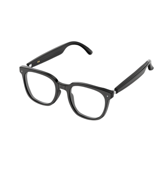 HY-1009 Black Frame, White Lenses